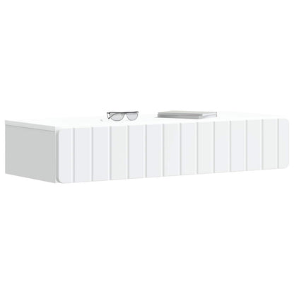 Wandmontage Zijtafel Wit 87,5 x 34,5 x 17 cm Bewerkt hout