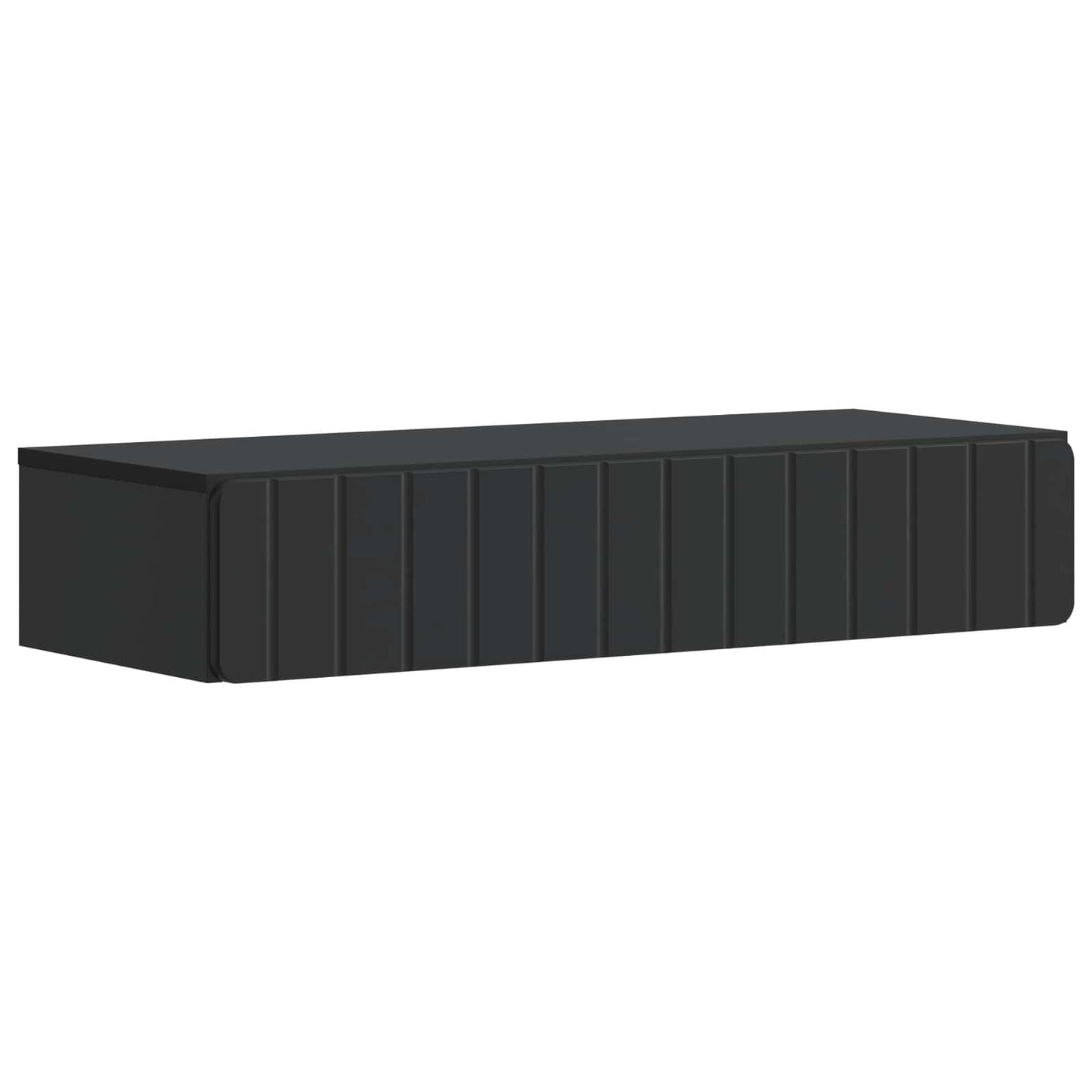 Wandmontage Zijtafel Zwart 87,5 x 34,5 x 17 cm Bewerkt hout