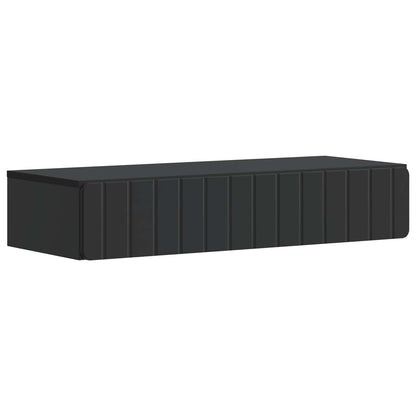 Wandmontage Zijtafel Zwart 87,5 x 34,5 x 17 cm Bewerkt hout