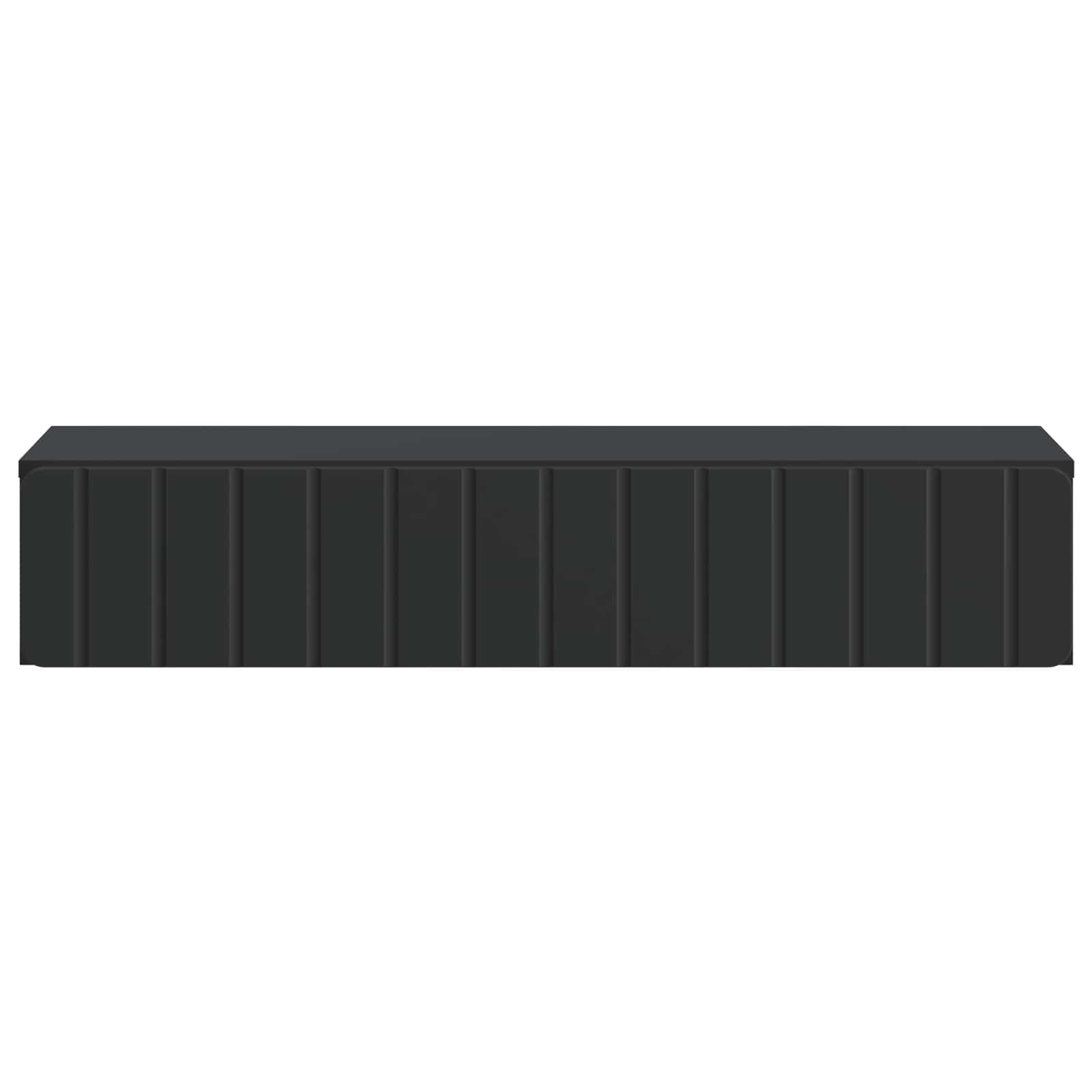 Wandmontage Zijtafel Zwart 87,5 x 34,5 x 17 cm Bewerkt hout