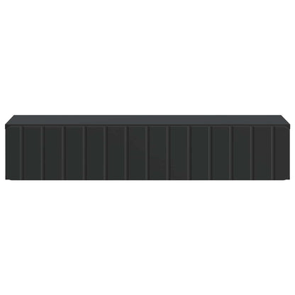 Wandmontage Zijtafel Zwart 87,5 x 34,5 x 17 cm Bewerkt hout