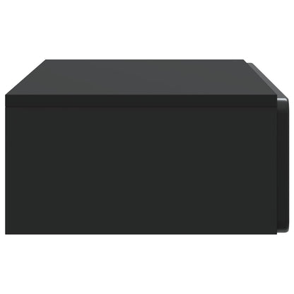 Wandmontage Zijtafel Zwart 87,5 x 34,5 x 17 cm Bewerkt hout