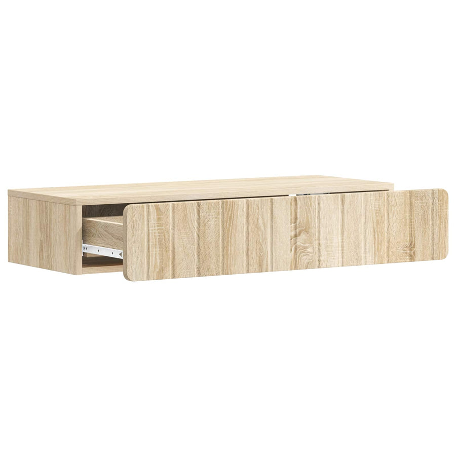Wandmontage Zijtafel Sonoma Eiken 87,5 x 34,5 x 17 cm