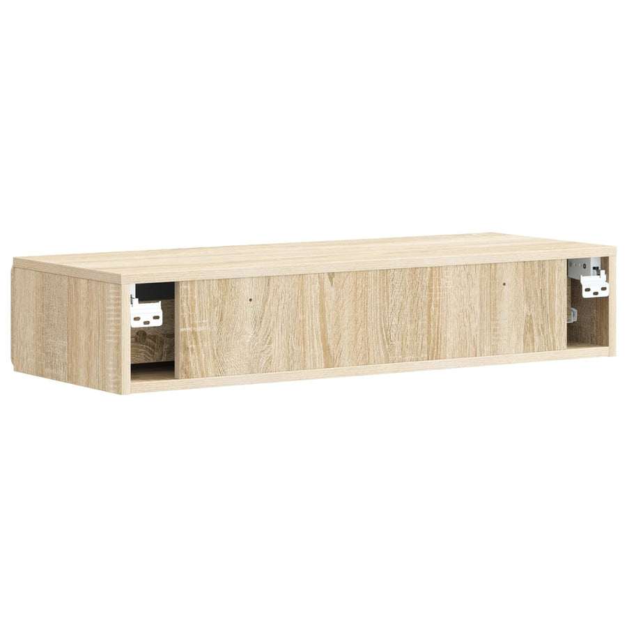 Wandmontage Zijtafel Sonoma Eiken 87,5 x 34,5 x 17 cm