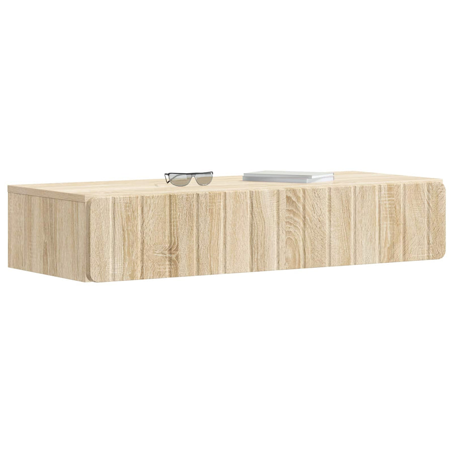 Wandmontage Zijtafel Sonoma Eiken 87,5 x 34,5 x 17 cm