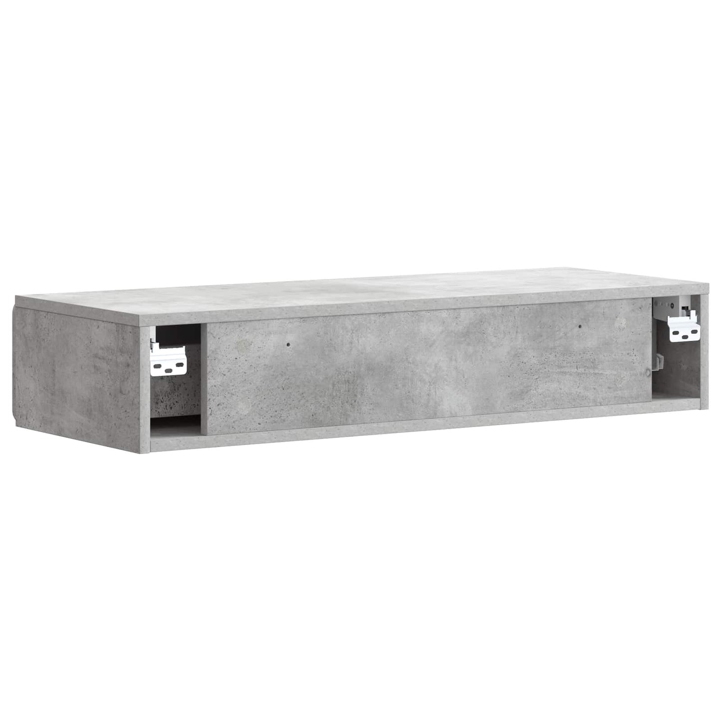 Wandmontage Zijtafel Betongrijs 87,5 x 34,5 x 17 cm