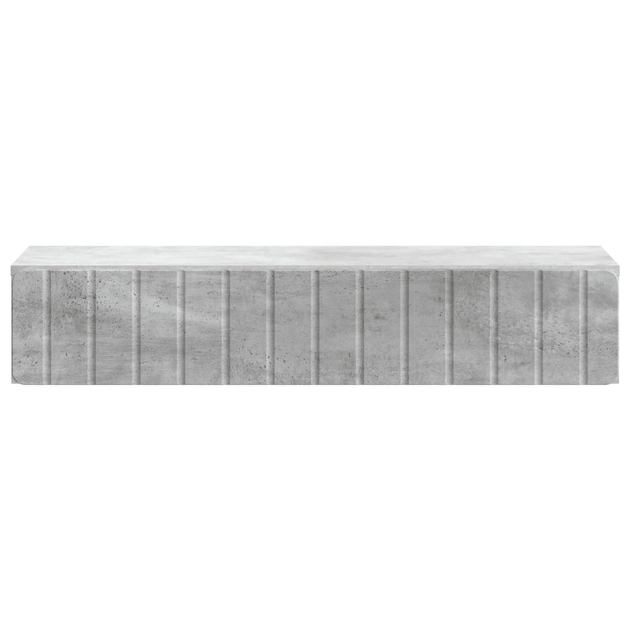 Wandmontage Zijtafel Betongrijs 87,5 x 34,5 x 17 cm