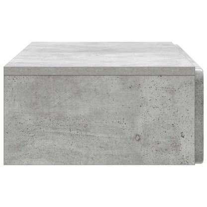 Wandmontage Zijtafel Betongrijs 87,5 x 34,5 x 17 cm