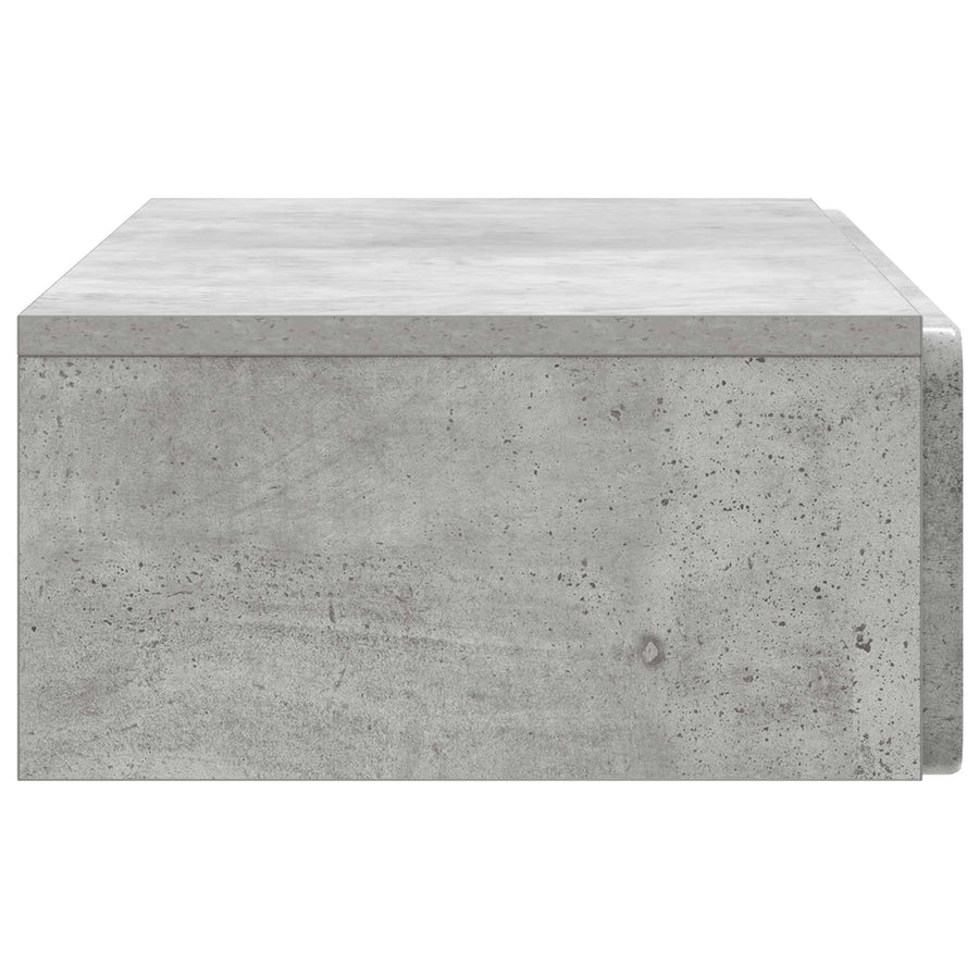 Wandmontage Zijtafel Betongrijs 87,5 x 34,5 x 17 cm