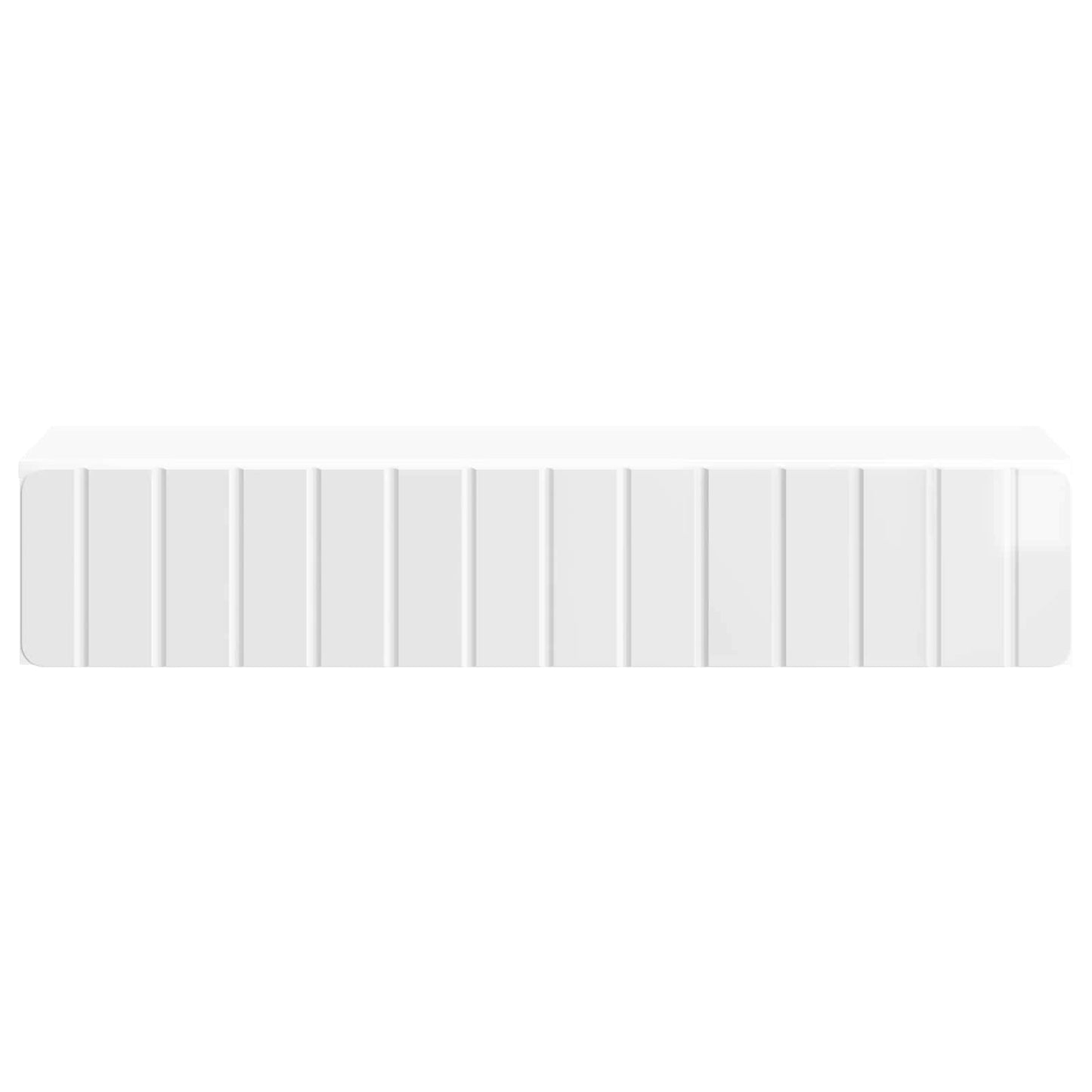 Wandmontage Zijtafel Hoogglans Wit 87,5 x 34,5 x 17 cm