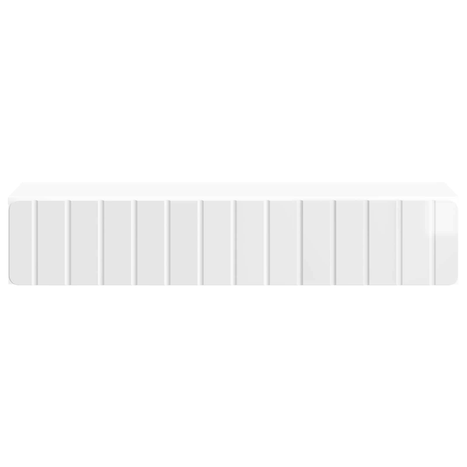 Wandmontage Zijtafel Hoogglans Wit 87,5 x 34,5 x 17 cm