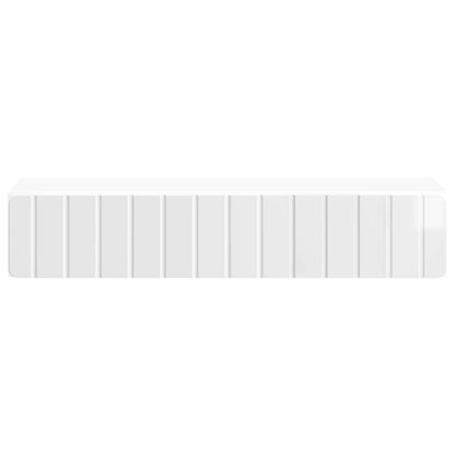 Wandmontage Zijtafel Hoogglans Wit 87,5 x 34,5 x 17 cm