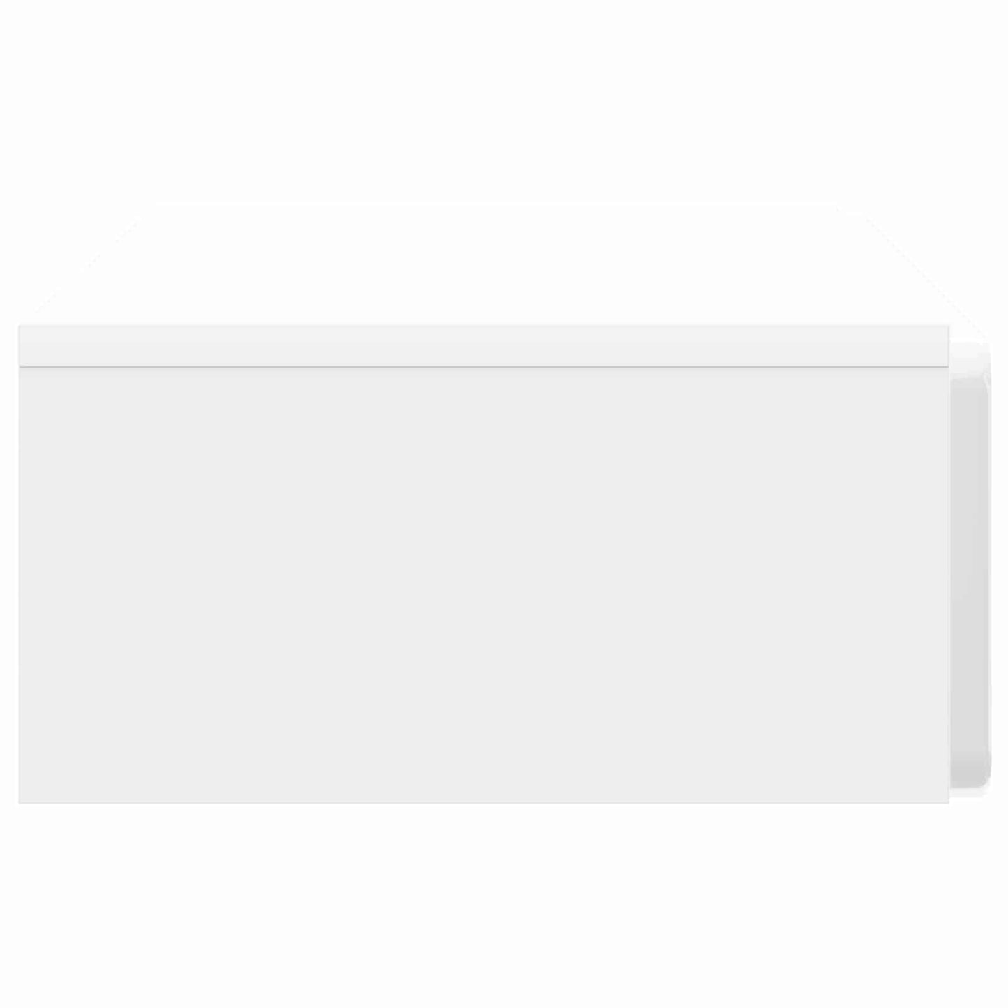Wandmontage Zijtafel Hoogglans Wit 87,5 x 34,5 x 17 cm