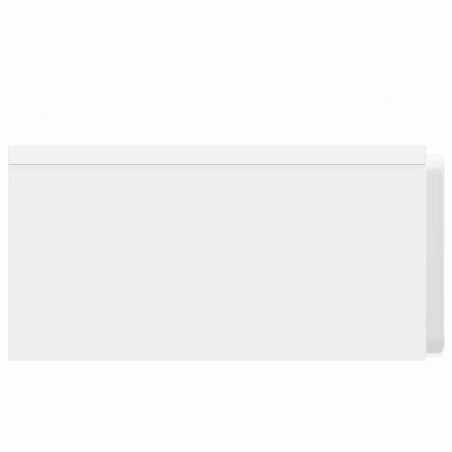 Wandmontage Zijtafel Hoogglans Wit 87,5 x 34,5 x 17 cm