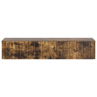 Wandmontage Zijtafel Gerookt eiken 87,5 x 34,5 x 17 cm