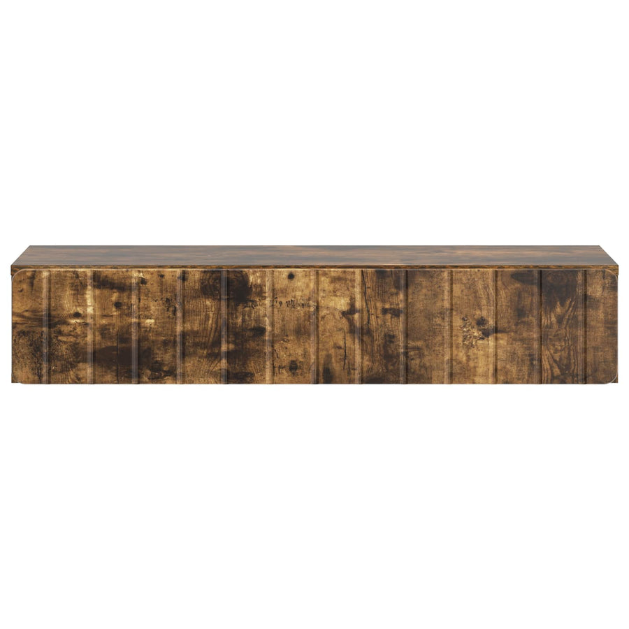 Wandmontage Zijtafel Gerookt eiken 87,5 x 34,5 x 17 cm