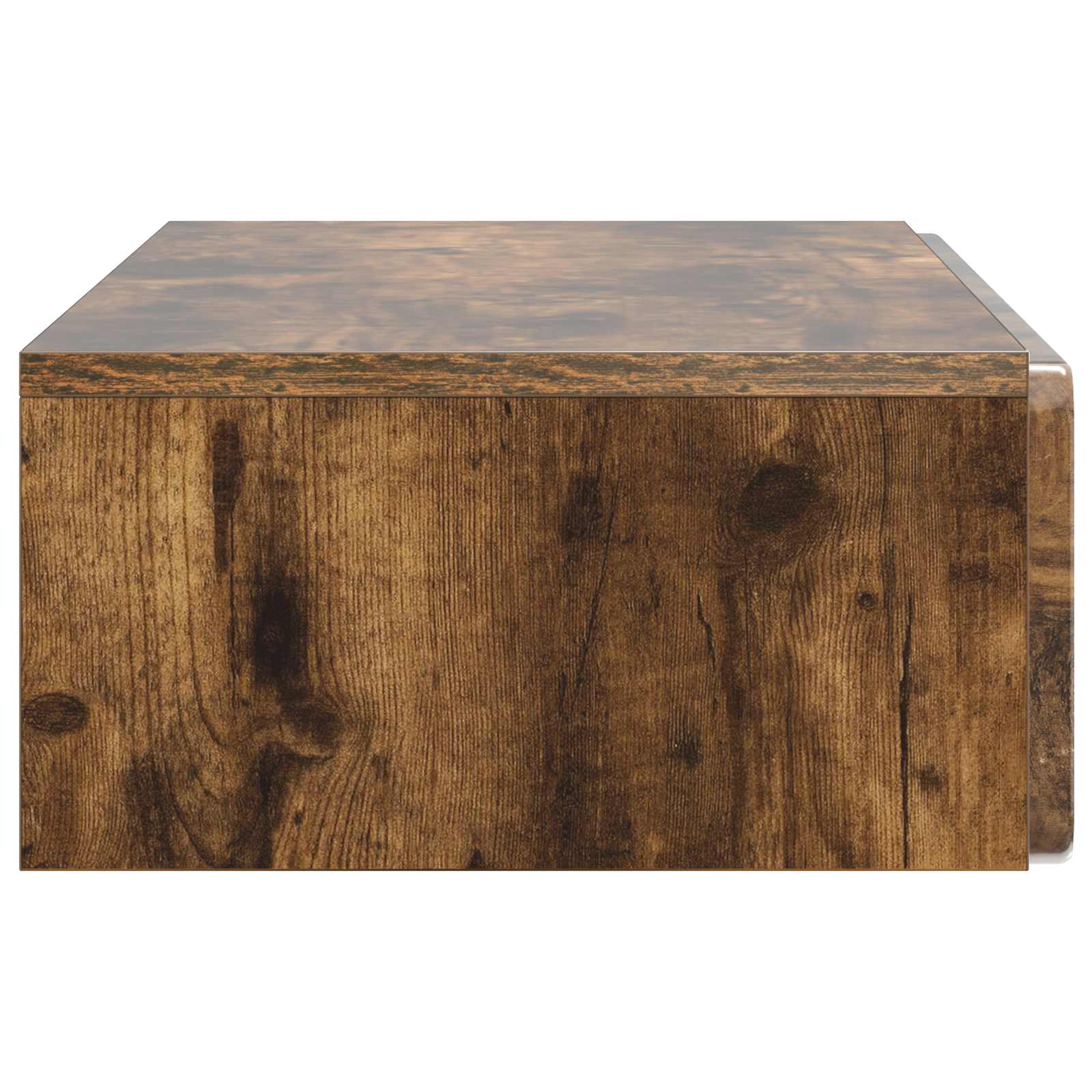 Wandmontage Zijtafel Gerookt eiken 87,5 x 34,5 x 17 cm
