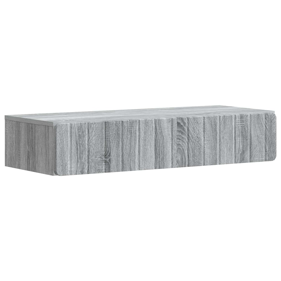 Wandmontage Zijtafel Grijs sonoma 87,5 x 34,5 x 17 cm