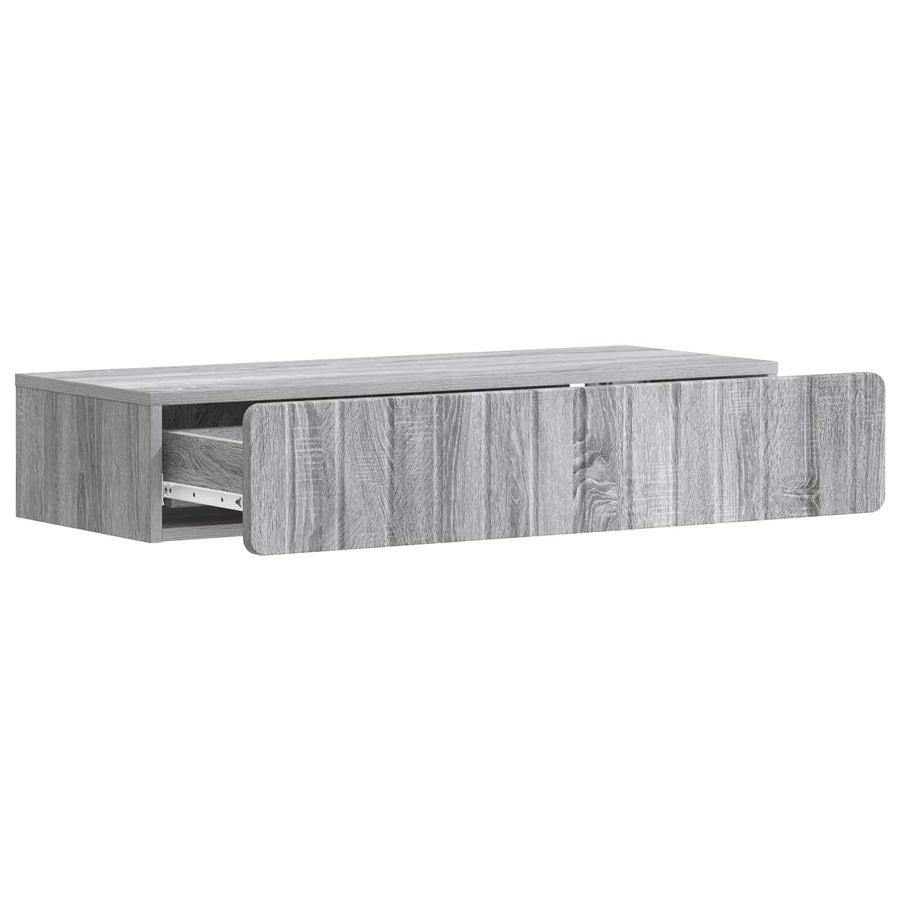 Wandmontage Zijtafel Grijs sonoma 87,5 x 34,5 x 17 cm