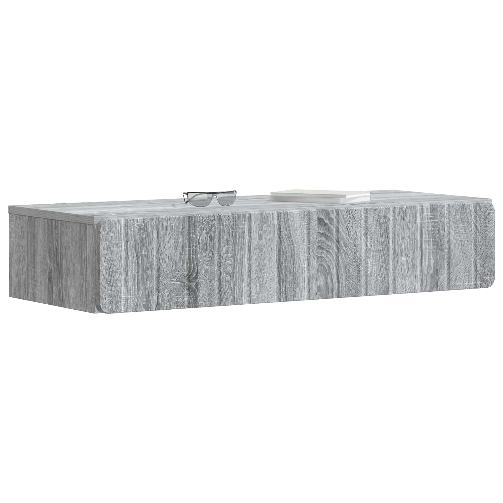 Wandmontage Zijtafel Grijs sonoma 87,5 x 34,5 x 17 cm