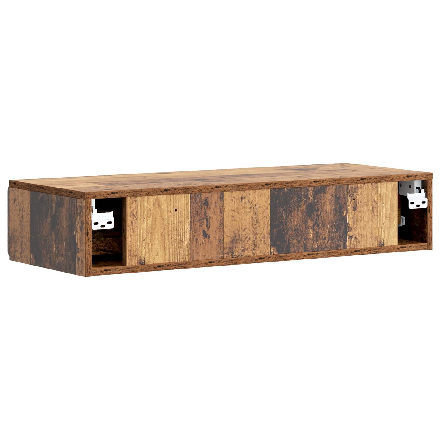 Wandmontage Zijtafel Oud hout 87,5 x 34,5 x 17 cm Bewerkt hout