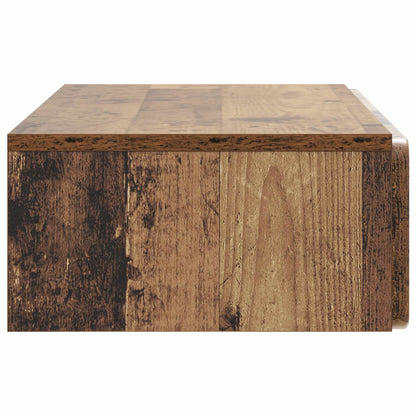 Wandmontage Zijtafel Oud hout 87,5 x 34,5 x 17 cm Bewerkt hout