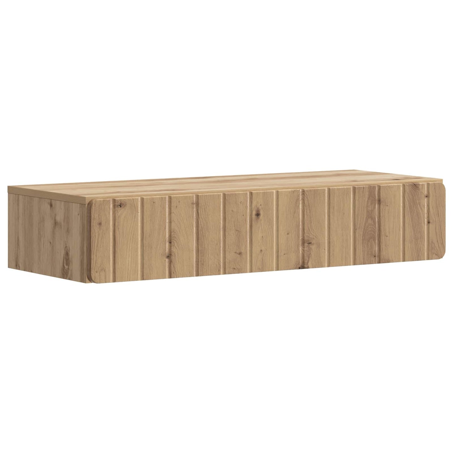 Wandmontage Zijtafel Artisanaal eiken 87,5 x 34,5 x 17 cm