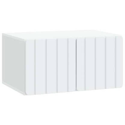 Wandbeugel TV-kast Wit 59,5 x 41 x 30 cm Bewerkt hout
