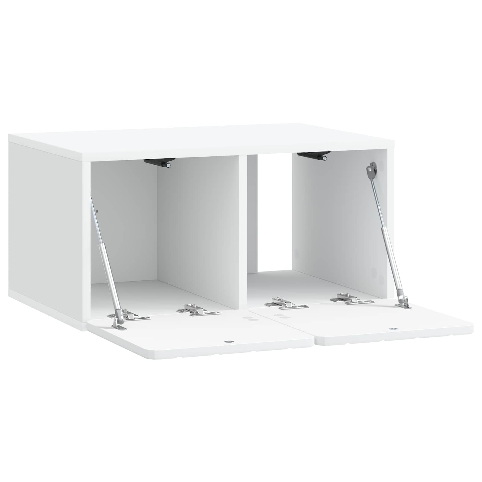 Wandbeugel TV-kast Wit 59,5 x 41 x 30 cm Bewerkt hout