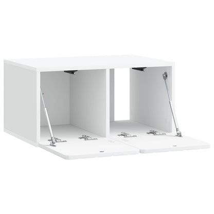Wandbeugel TV-kast Wit 59,5 x 41 x 30 cm Bewerkt hout