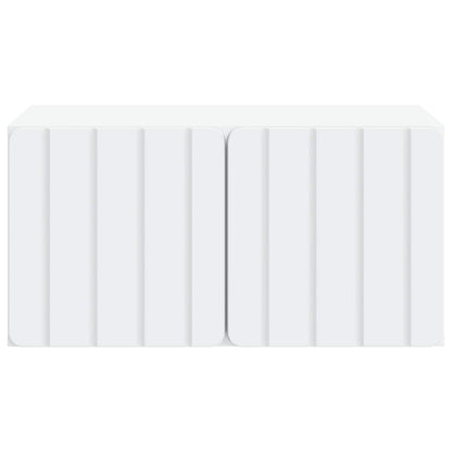 Wandbeugel TV-kast Wit 59,5 x 41 x 30 cm Bewerkt hout