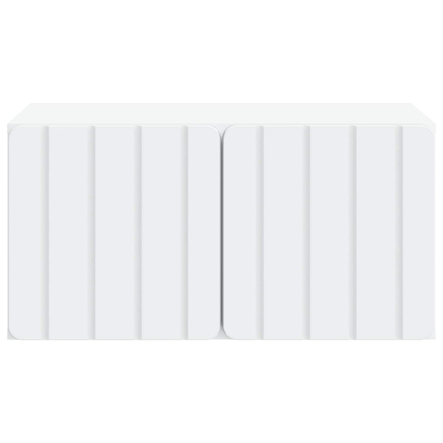 Wandbeugel TV-kast Wit 59,5 x 41 x 30 cm Bewerkt hout