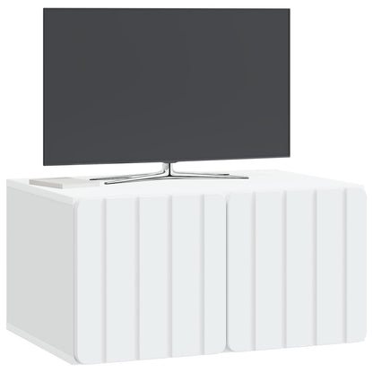 Wandbeugel TV-kast Wit 59,5 x 41 x 30 cm Bewerkt hout