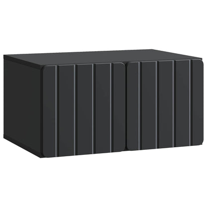 Wandbeugel TV-kast Zwart 59,5 x 41 x 30 cm Bewerkt hout