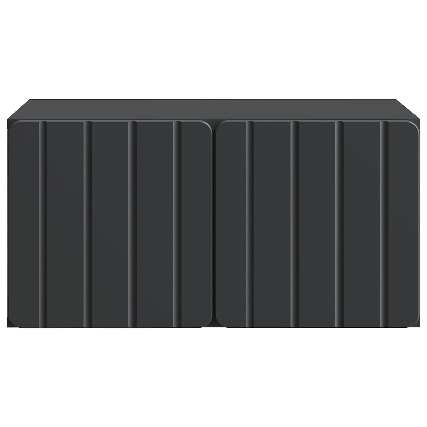 Wandbeugel TV-kast Zwart 59,5 x 41 x 30 cm Bewerkt hout