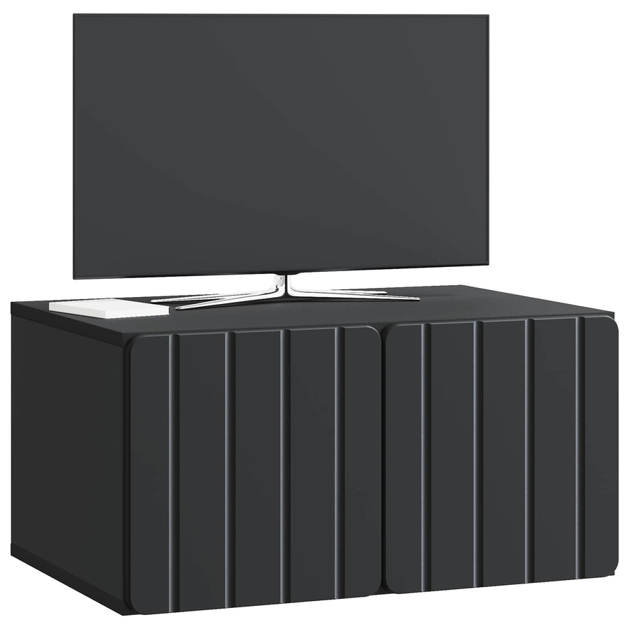 Wandbeugel TV-kast Zwart 59,5 x 41 x 30 cm Bewerkt hout