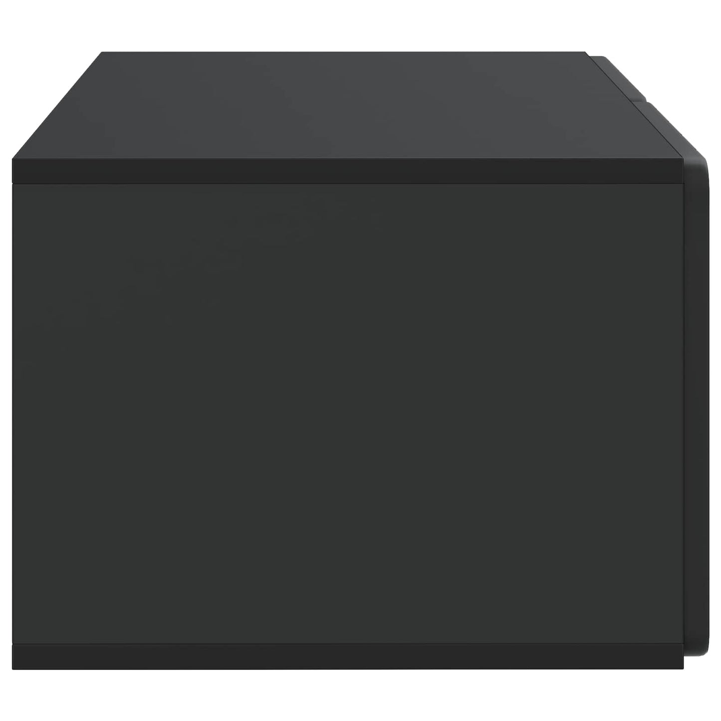 Wandbeugel TV-kast Zwart 59,5 x 41 x 30 cm Bewerkt hout