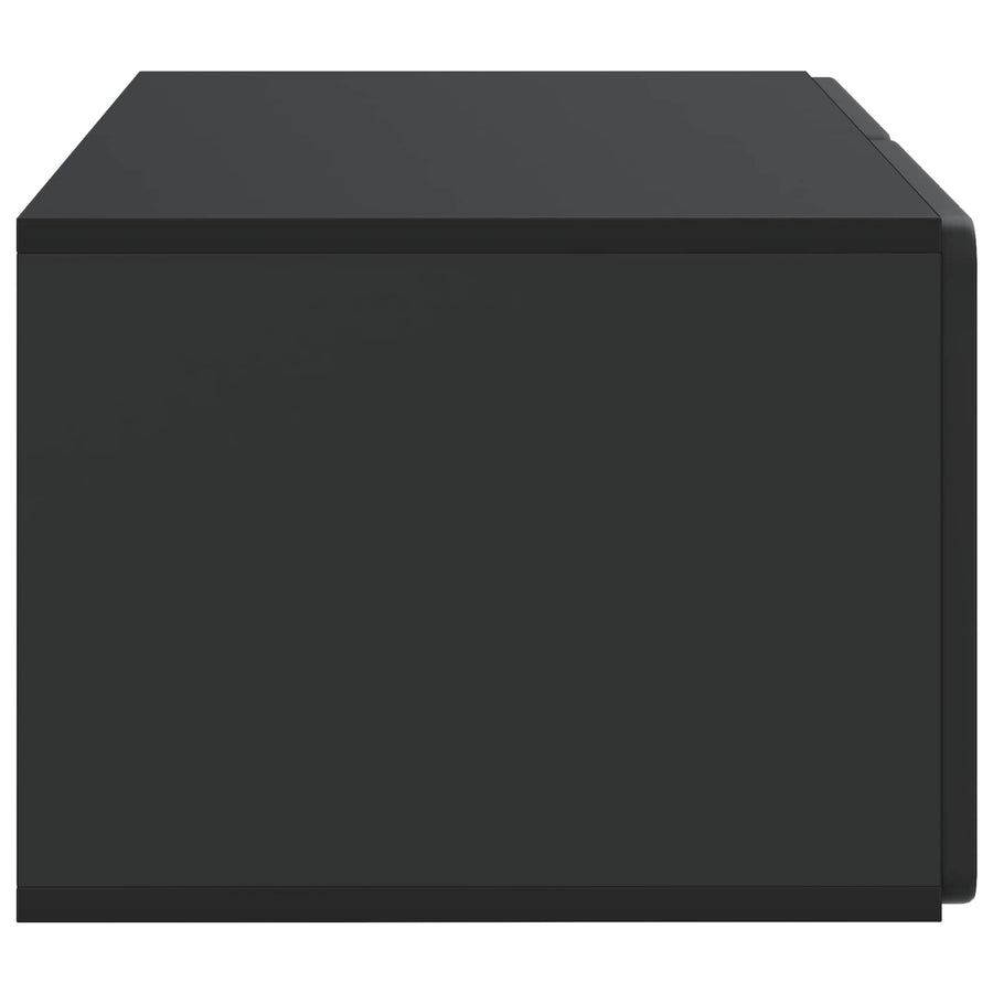 Wandbeugel TV-kast Zwart 59,5 x 41 x 30 cm Bewerkt hout