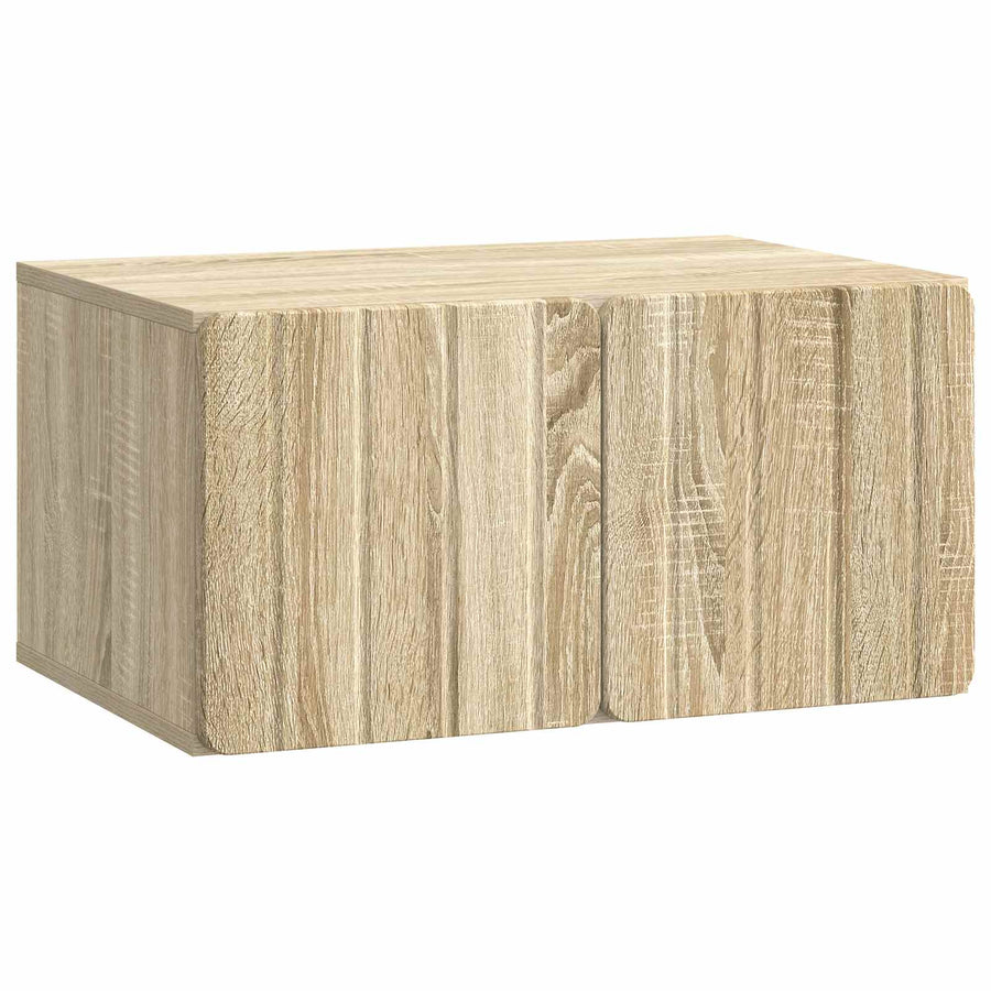 Wandbeugel TV-kast Sonoma Eiken 59,5 x 41 x 30 cm Bewerkt hout