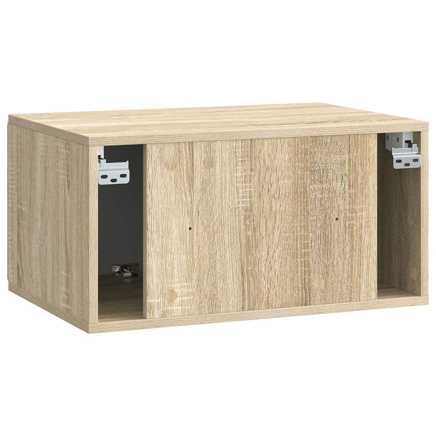 Wandbeugel TV-kast Sonoma Eiken 59,5 x 41 x 30 cm Bewerkt hout