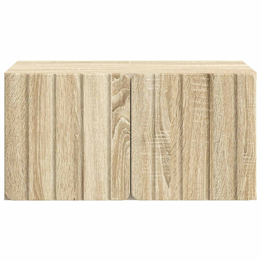 Wandbeugel TV-kast Sonoma Eiken 59,5 x 41 x 30 cm Bewerkt hout