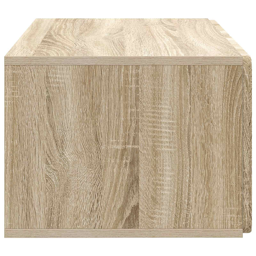 Wandbeugel TV-kast Sonoma Eiken 59,5 x 41 x 30 cm Bewerkt hout