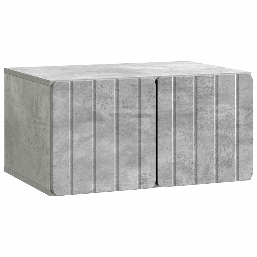 Wandbeugel TV-kast Betongrijs 59,5 x 41 x 30 cm Bewerkt hout