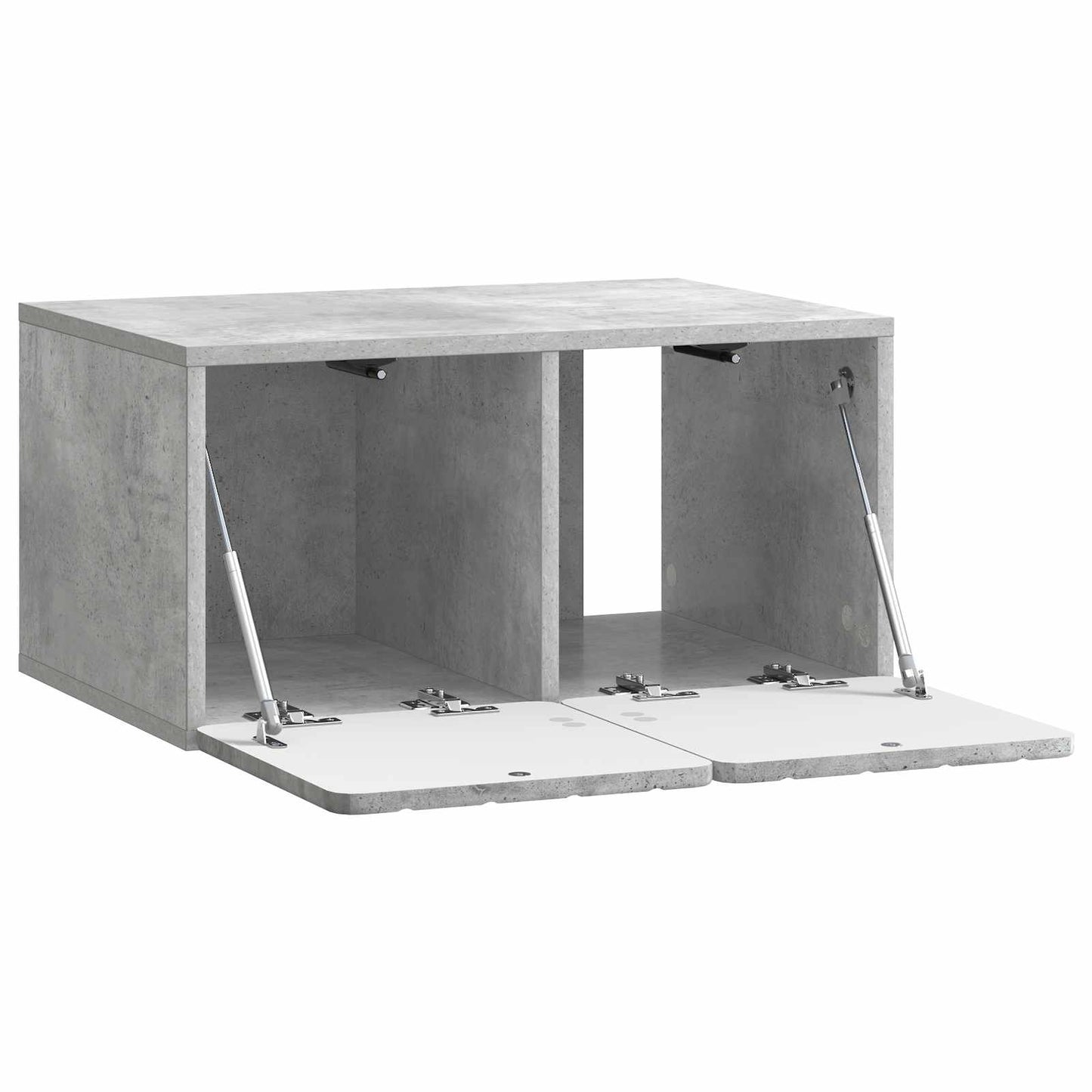 Wandbeugel TV-kast Betongrijs 59,5 x 41 x 30 cm Bewerkt hout