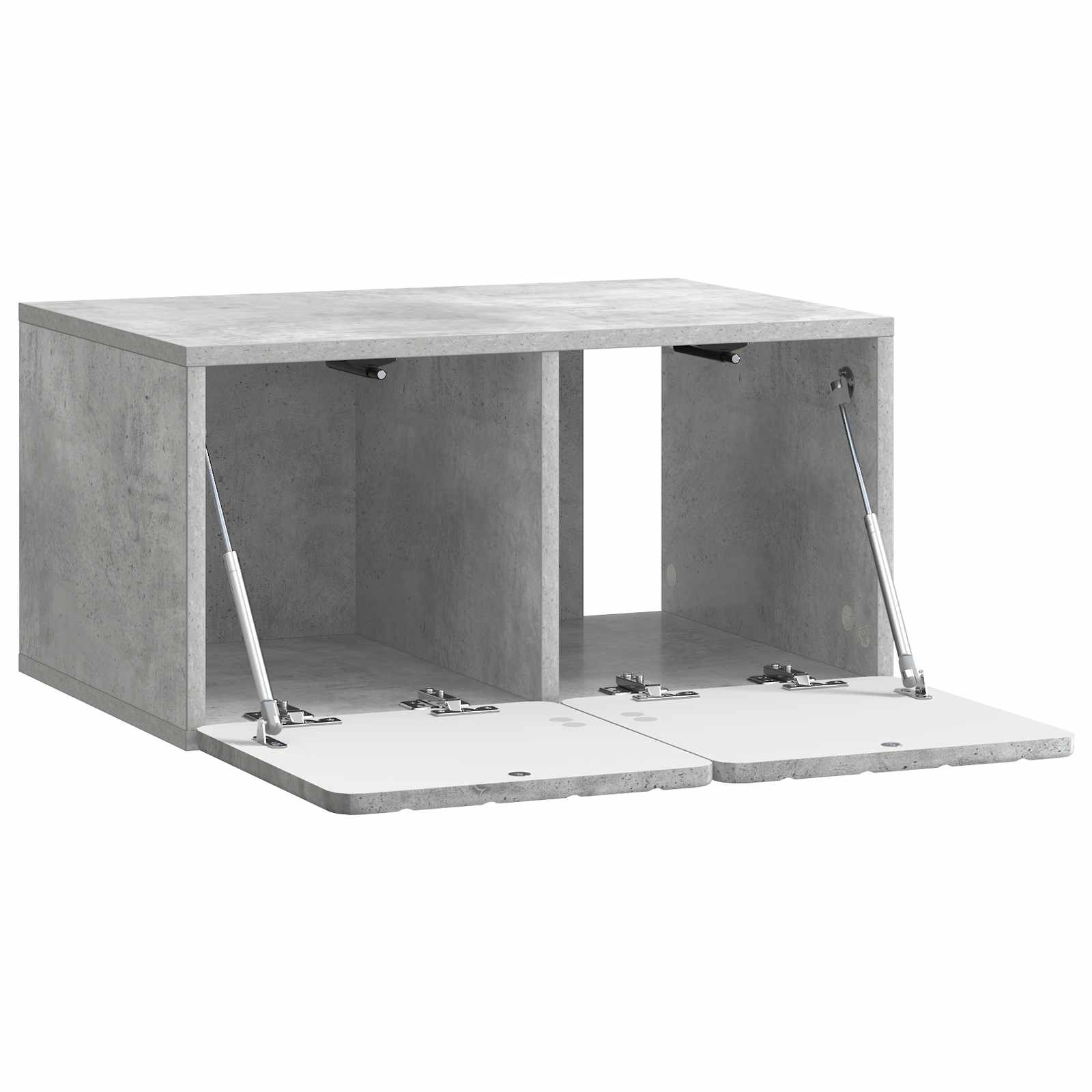 Wandbeugel TV-kast Betongrijs 59,5 x 41 x 30 cm Bewerkt hout