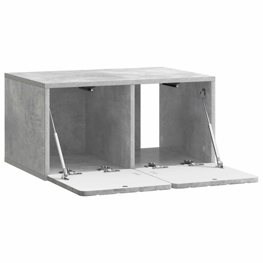 Wandbeugel TV-kast Betongrijs 59,5 x 41 x 30 cm Bewerkt hout
