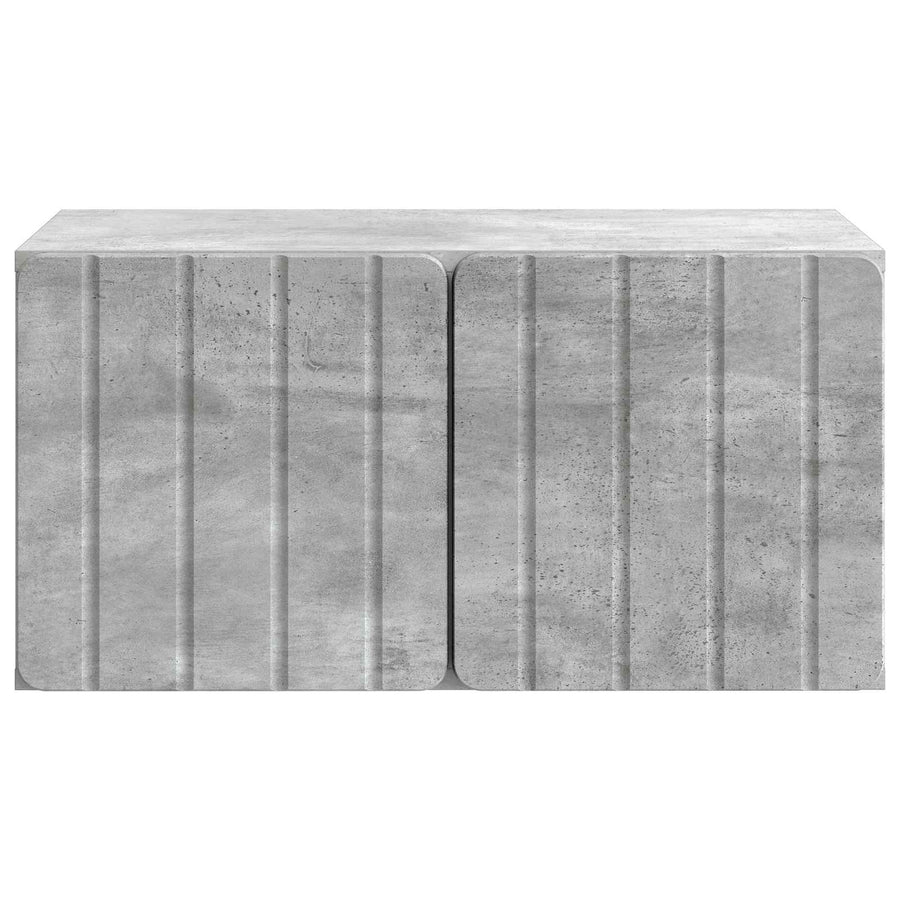 Wandbeugel TV-kast Betongrijs 59,5 x 41 x 30 cm Bewerkt hout