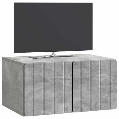 Wandbeugel TV-kast Betongrijs 59,5 x 41 x 30 cm Bewerkt hout