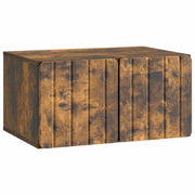 Wandkast TV 59,5x41x30 cm gerookt eiken bewerkt hout
