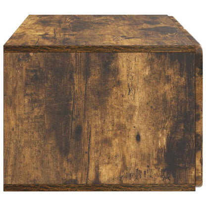 Wandbeugel TV-kast Gerookt eiken 59,5 x 41 x 30 cm Bewerkt hout